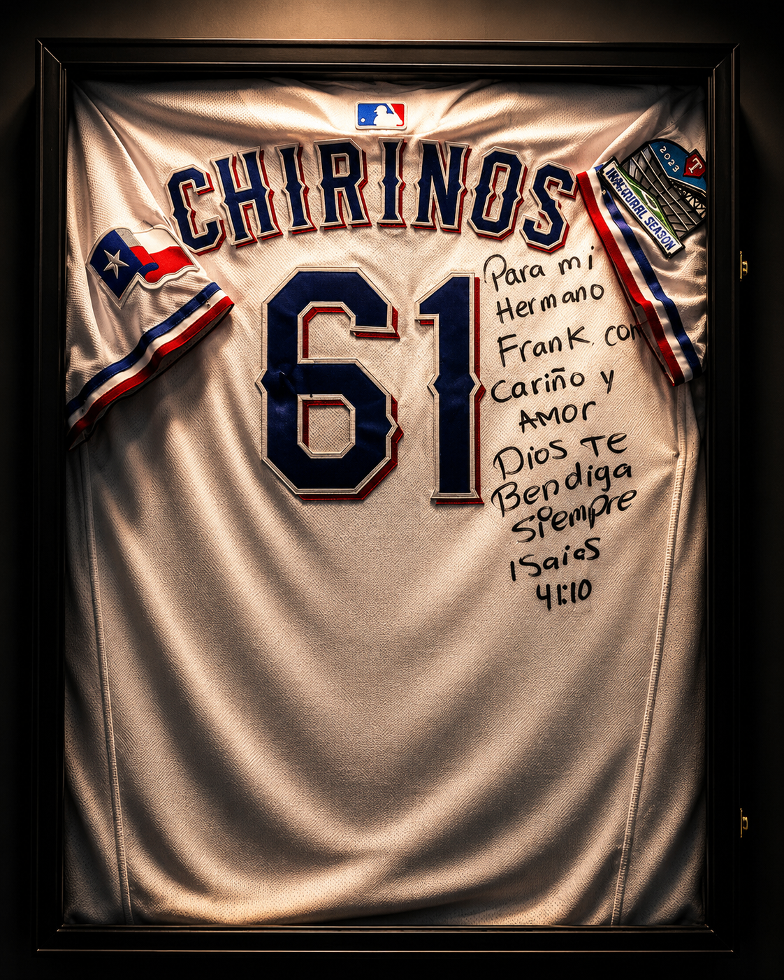 Robinson Chirinos signed game-worn jersey