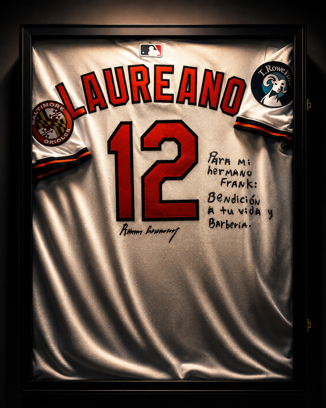 Ramón Laureano signed game-worn jersey